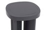 Hanah Home Mesa Auxiliar Gris 42x49x42 cm MDF Patas Madera